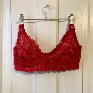 Wolf & Whistle Ariana Red Everyday Lace Bra 36G